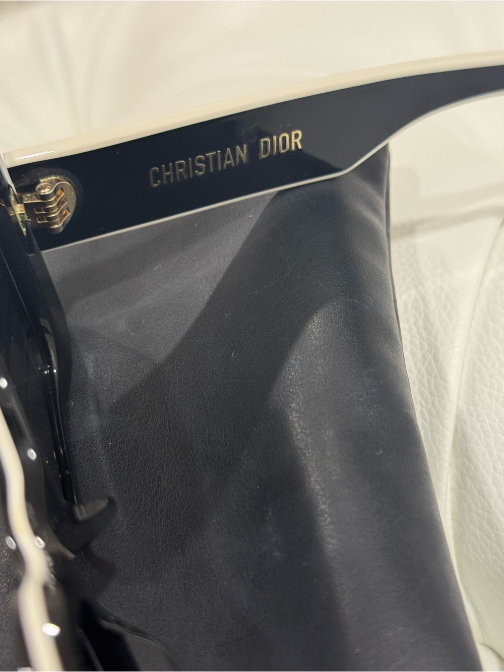 Dior Black Rectangular Sunglasses - Picture 3 of 6